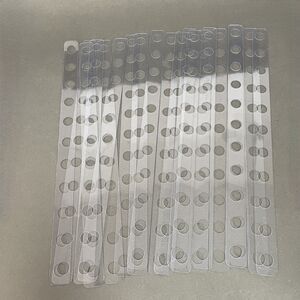 Clear Display Hanger‎ Hanging Strips 11 holes Lot  of 20 NWOT